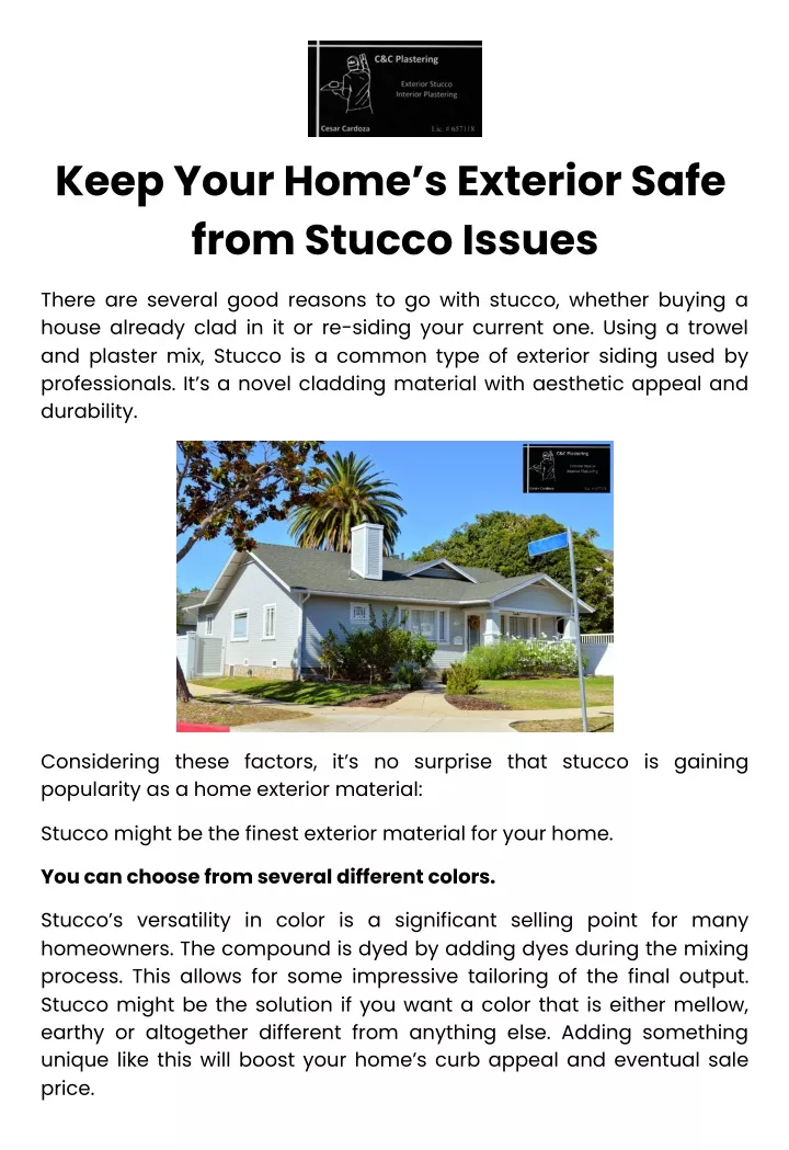 keep your home s exterior safe from stucco issues