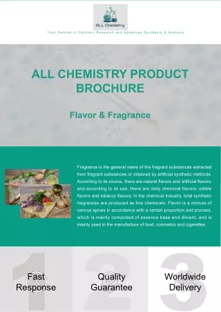 ALL Chemistry Inc.'s Flavor & Fragrance-product