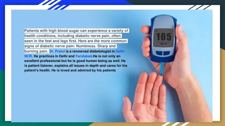 patients with high blood sugar can experience
