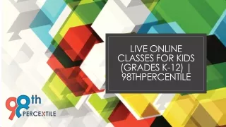 Live Online Classes For Kids Grades K-12