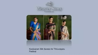 Buy the timeless Kanjivaram handwoven with electric heavy borders only at Weaver