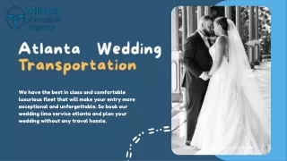 Luxury Atlanta Wedding Transportation