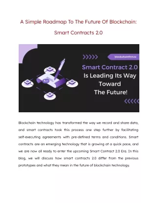 Future Of Blockchain_ Smart Contracts 2.0- BlockchainFirm