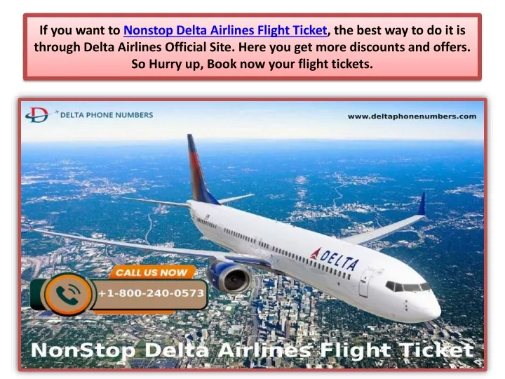 if you want to nonstop delta airlines flight
