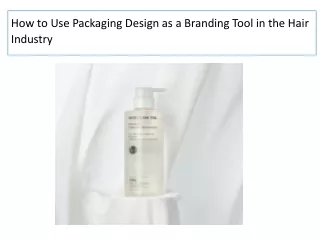 How to Use Packaging Design as a Branding Tool in the Hair Industry- AURG Design