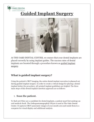 Guided Implant Surgery in Thousand Oaks, CA