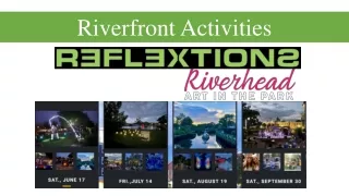 Riverfront Activities