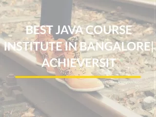 Best Java Course Institute in Bangalore| AchieversIT