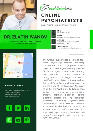 Online Psychiatrists | Miami