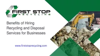 Benefits of Hiring Recycling and Disposal Services for Businesses