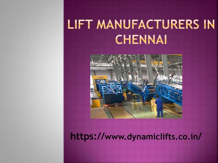 lift manufacturers in chennai