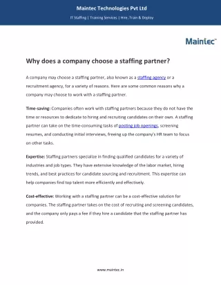 maintec technologies pvt ltd