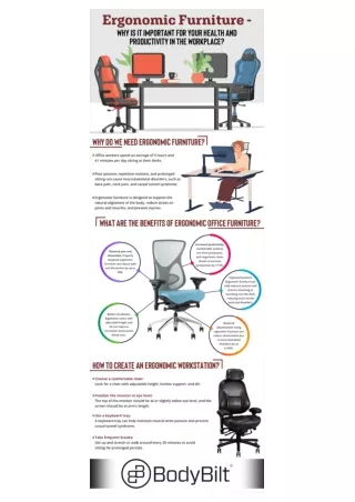 Ergonomic Furniture - Why Is It Important For Your Health And Productivity