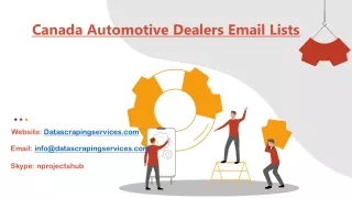 canada automotive dealers email lists