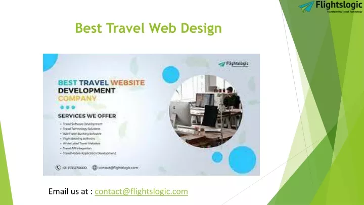 best travel web design