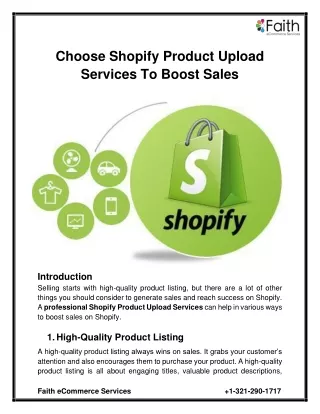 choose shopify product upload services to boost