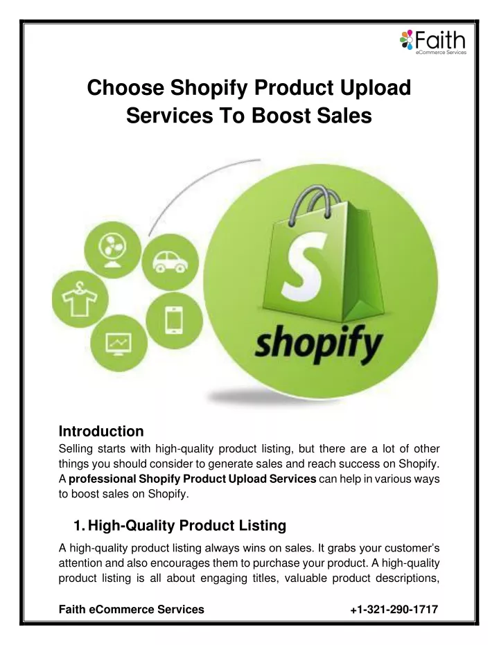 choose shopify product upload services to boost