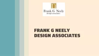 Get the Best Services from Remodel Architects of Frank G Neely Design Associates