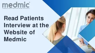 Read Interview of Patients Online Patients Interview Online