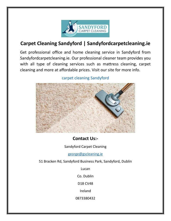 carpet cleaning sandyford sandyfordcarpetcleaning