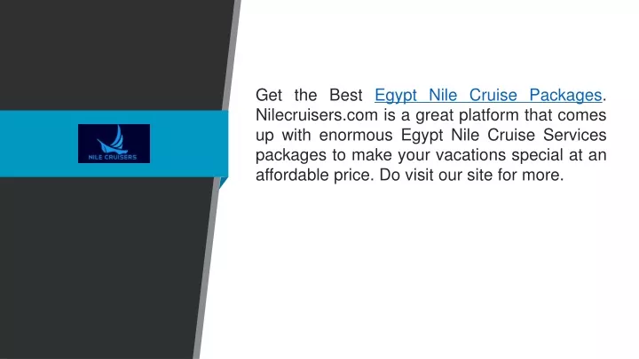 PPT - Egypt Nile Cruise Packages Nilecruisers.com PowerPoint ...