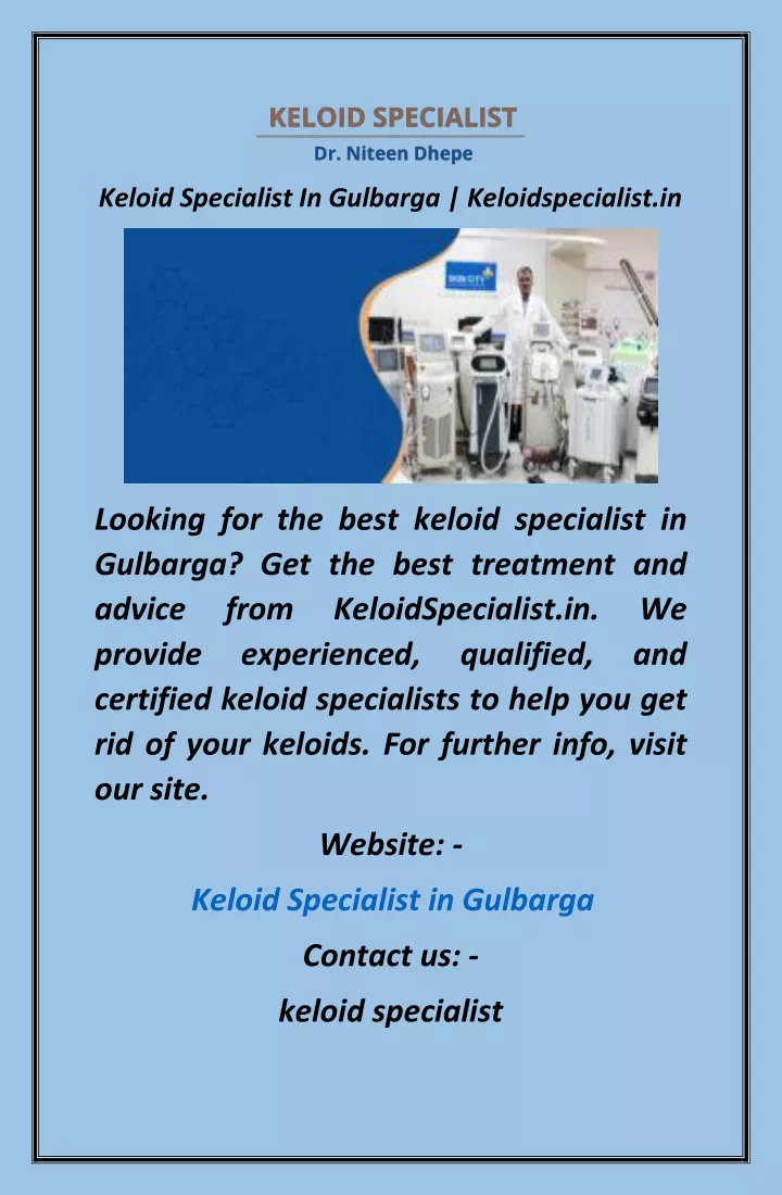 keloid specialist in gulbarga keloidspecialist in