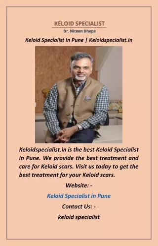 Keloid Specialist In Pune  Keloidspecialist.in