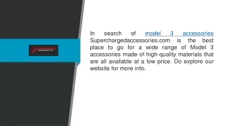 in search of model 3 accessories