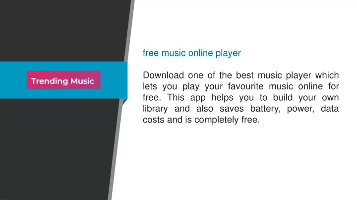 free music online player download one of the best