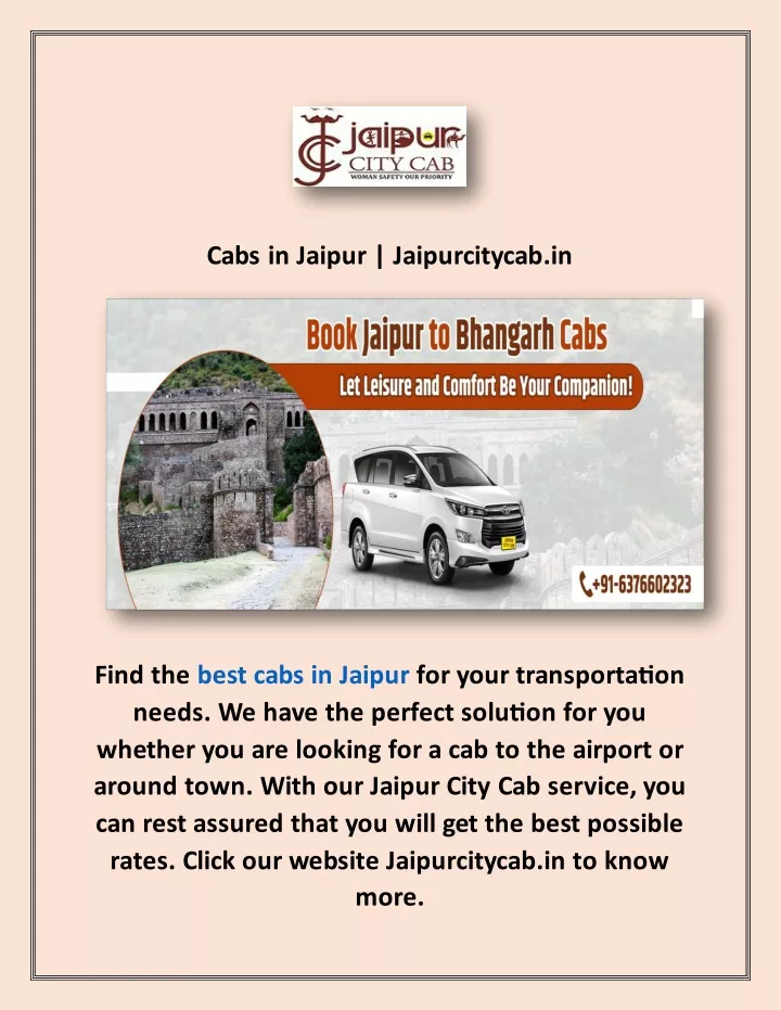 cabs in jaipur jaipurcitycab in