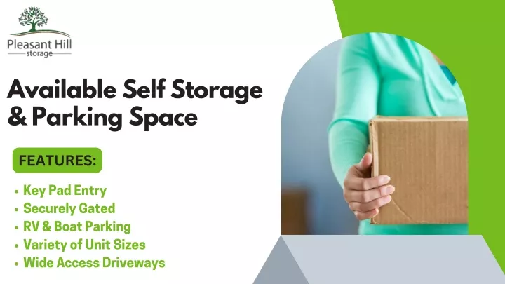 available self storage parking space