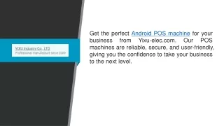 get the perfect android pos machine for your