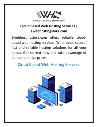 cloud based web hosting services ewebhostingstore