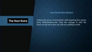 lion motivation quotes
