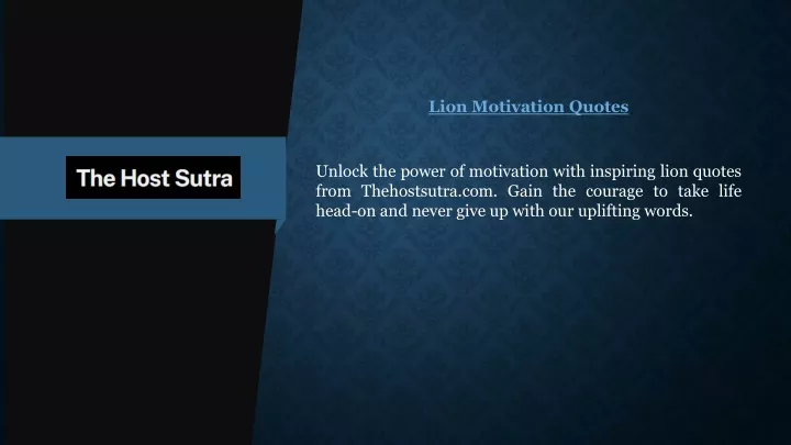 lion motivation quotes