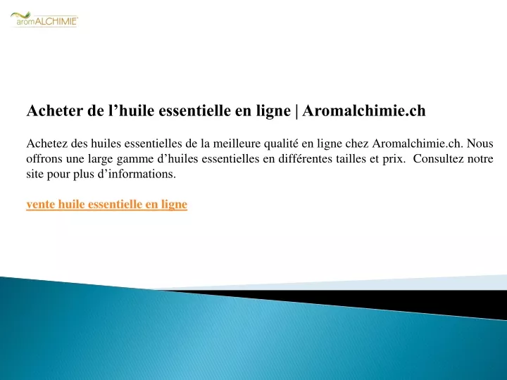 acheter de l huile essentielle en ligne