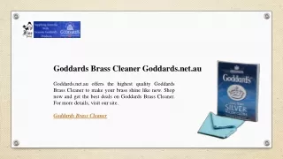 Goddards Brass Cleaner Goddards.net.au