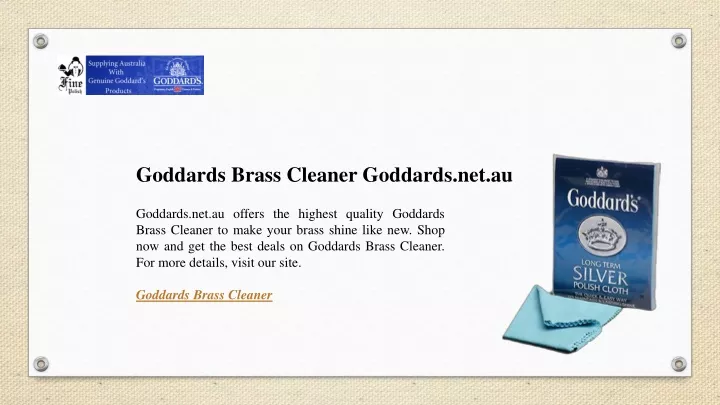 goddards brass cleaner goddards net au