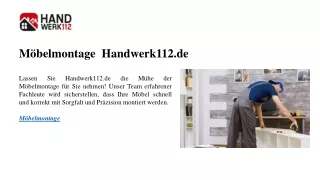 m belmontage handwerk112 de