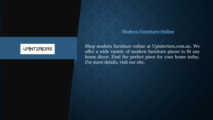 modern furniture online