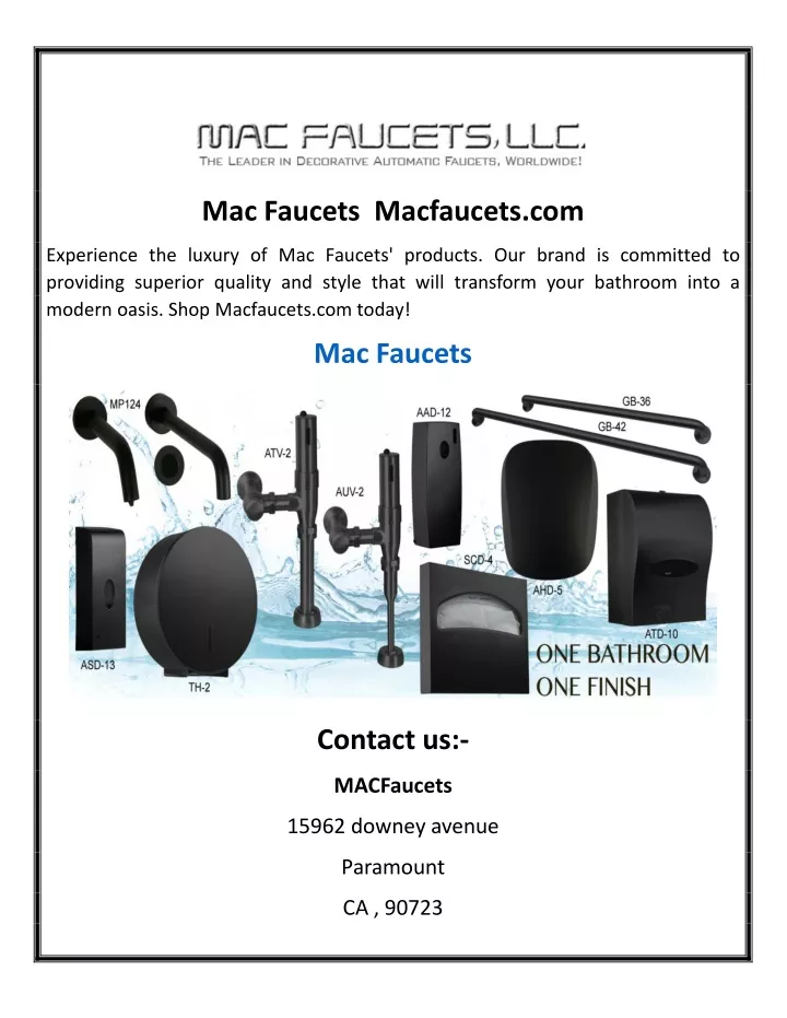 mac faucets macfaucets com