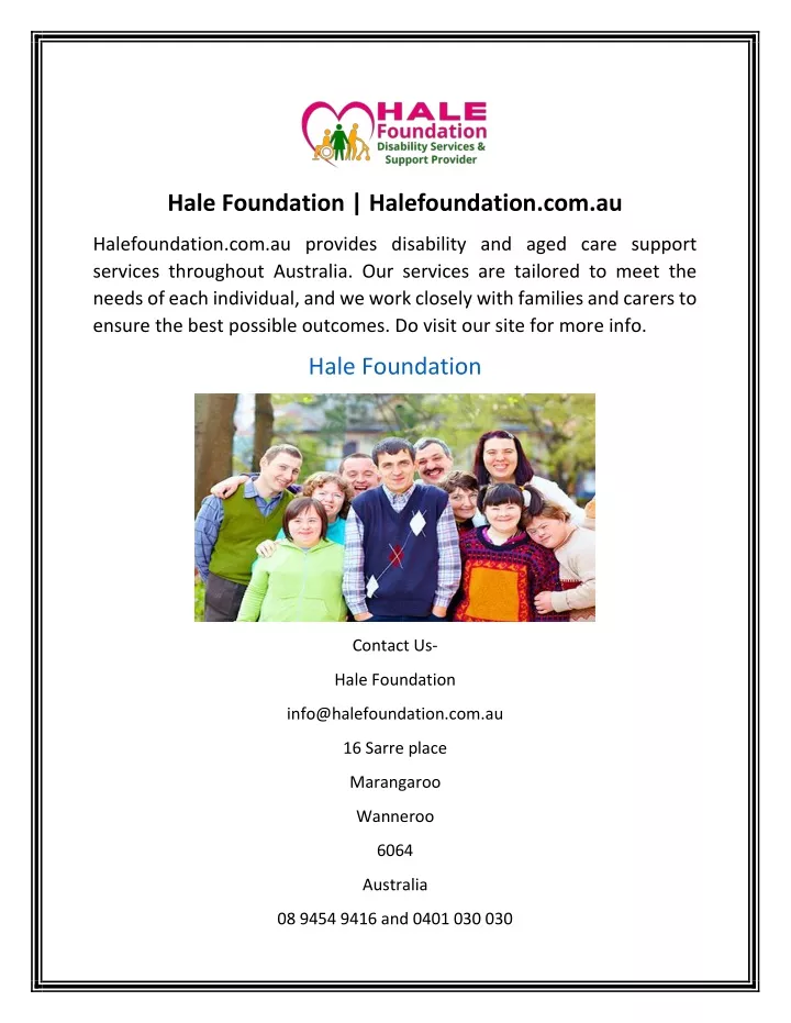 hale foundation halefoundation com au