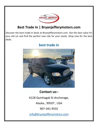 best trade in bryanjefferymotors com