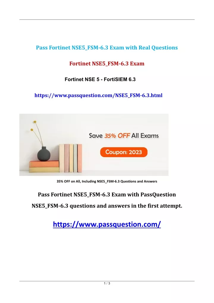 pass fortinet nse5 fsm 6 3 exam with real