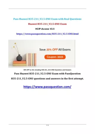 pass huawei h35 211 v2 5 enu exam with real