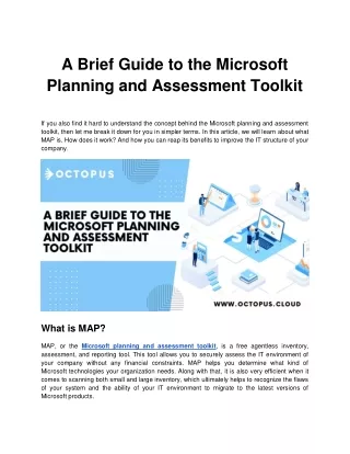 A Brief Guide to the Microsoft Planning and Assessment Toolkit