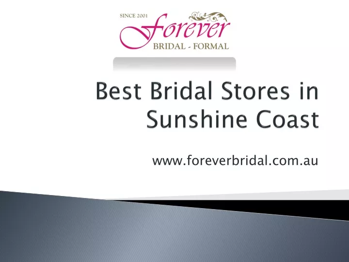 best bridal stores in sunshine coast