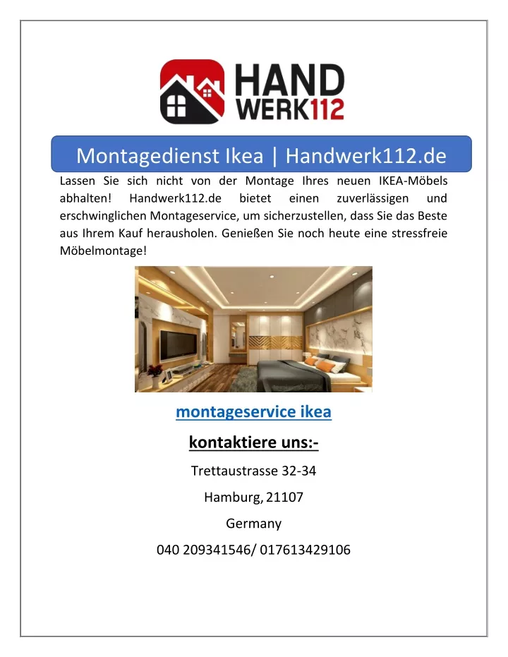 montagedienst ikea handwerk112 de