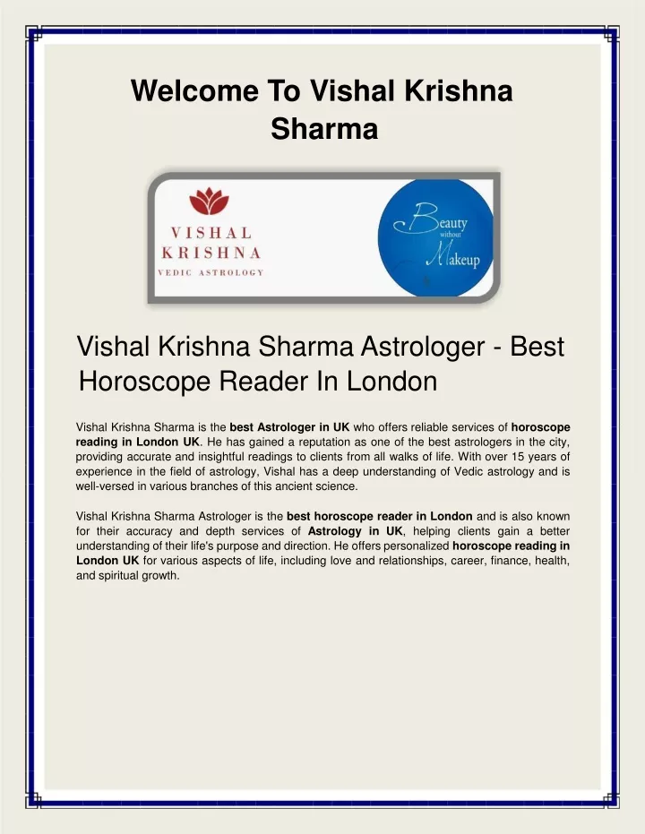 welcome to vishal krishna sharma