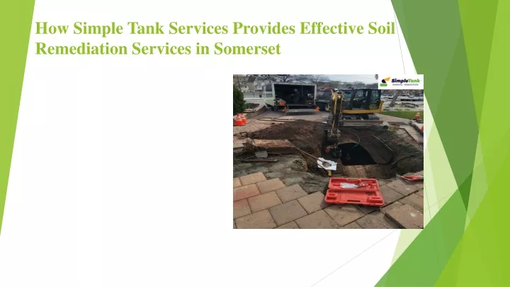 how simple tank services provides effective soil remediation services in somerset